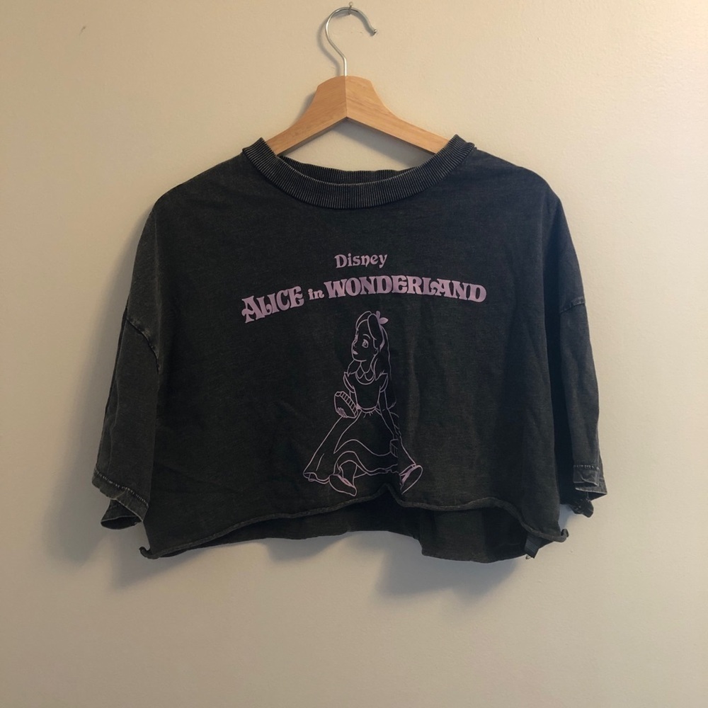 H&M | S | Disney Alice in Wonderland Cropped T-Shirt
